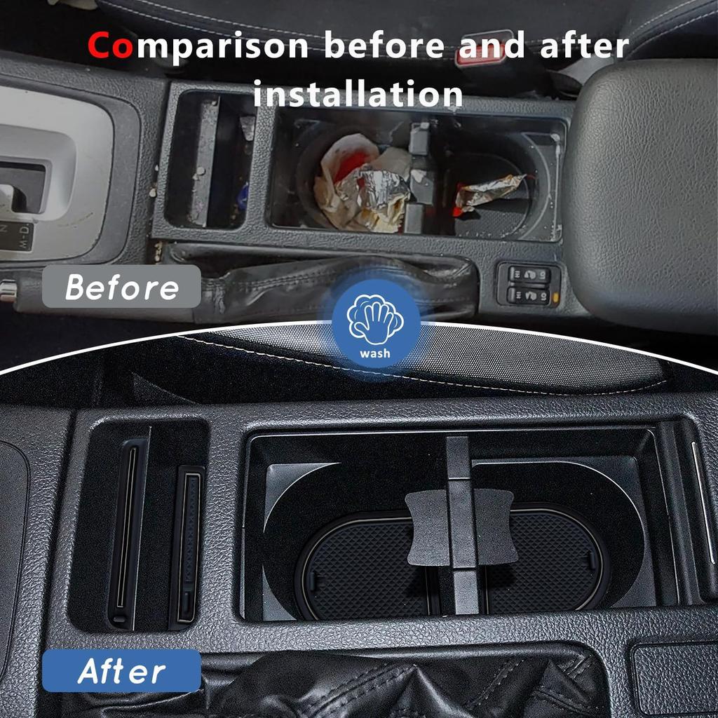 Auovo Cup Holder Ert Liners Compatible With Subaru Crosstrek 2013-2017 And Subaru Impreza 2012-2016 Accessories  Door Center Console Interior Mats