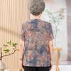 Elderly Women's Casual Spring/Summer Stand Collar Shirt