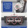 K1AE 2Pieces Portable Spring Hinges for Indoor Door with Automatic Closing and 90 Degree Stop Easy Installion Deisigns