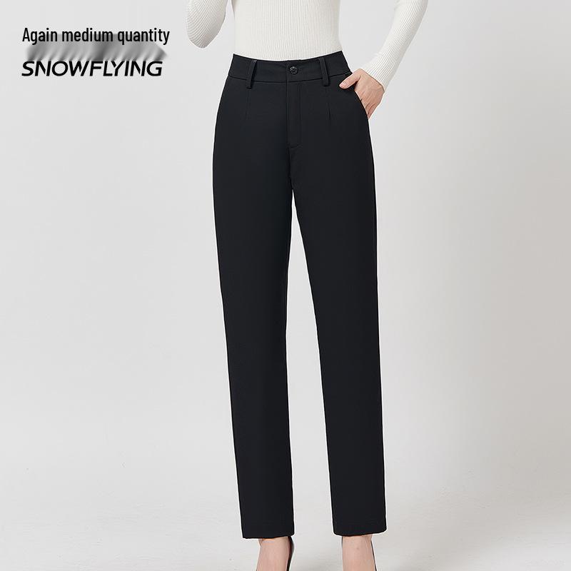 

Xuezhongfei Women s Genuine Down Pants: 2025 Autumn/Winter Warm Straight-Leg Casual Trousers 2XL чёрный