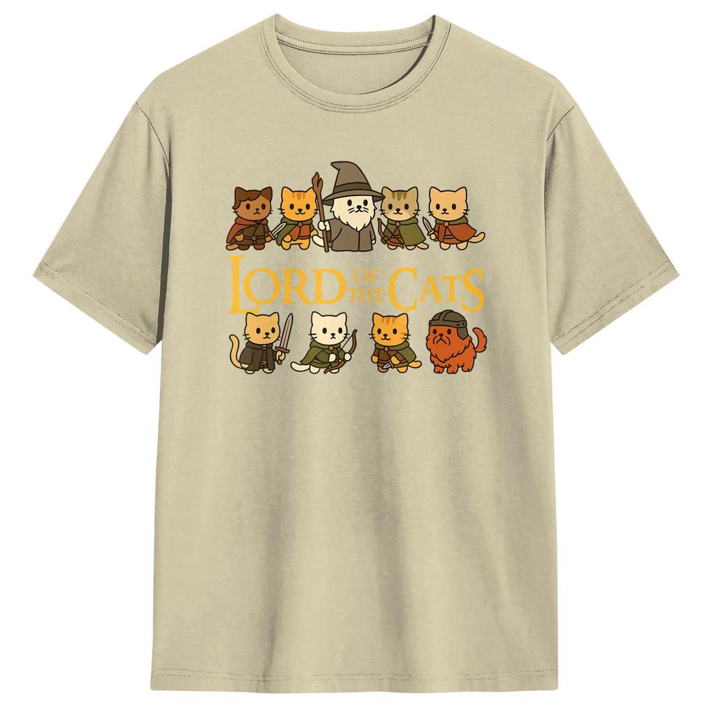 Casual TShirt Summer Lord of The Cats Hip Hop TShirts  Cotton Tshirt for Man Aesthetic Cheap Print Short Sleeve Top Tees