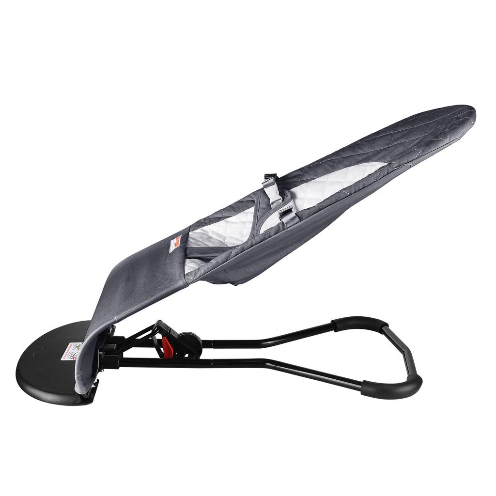 Portable Baby Bouncer, Foldable Baby Rocker Chair, Infant Soothing Seat with 3 Adjustable Recline Angles, Detachable