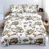 3D Design Flowers Duvet Cover Sets Bed Linens Bedding Set Quilt/Comforter Covers Pillowcases 240x220 Size Black Home Texitle
