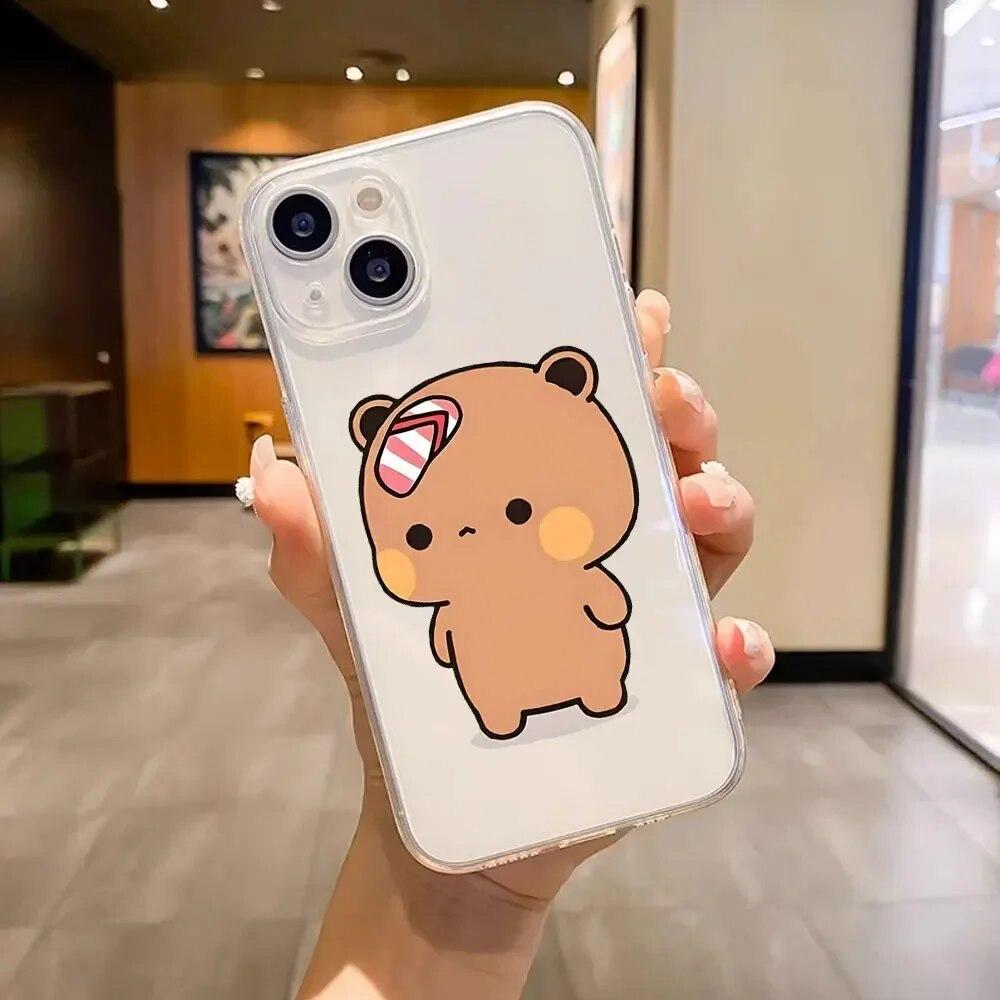 Telefon de animație moale și minunat pentru Iphone 6 8 11 6s 14 XS Max 12 Pro Plus 7 Mini XR X 13 Husă moale dreaptă din TPU