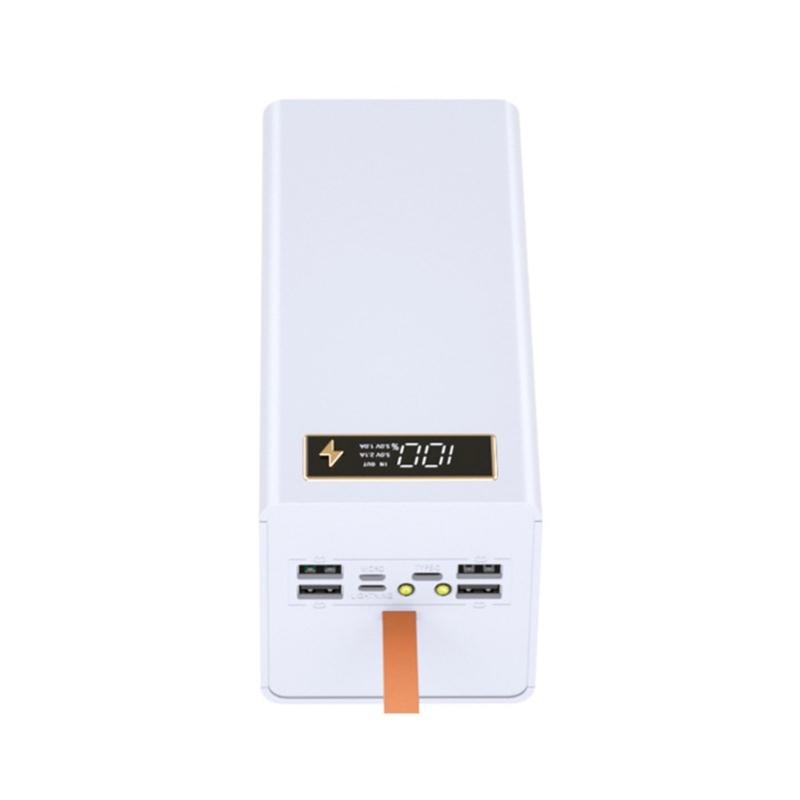 DIY Power Case Box Pouzdro na baterie 18650 Odnímatelné DIY Power Case s LED světlem USB C Pouzdro pro rychlé nabíjení Typ C USB