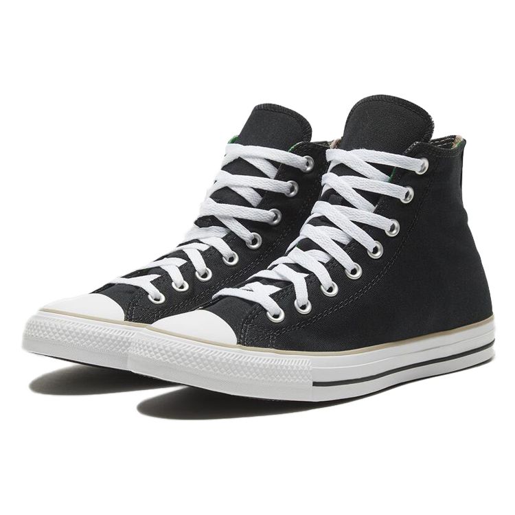 Converse Chuck Taylor All Star Camouflage Patch Retro High Top Canvas Shoes Unisex Sneakers Black White 167179C