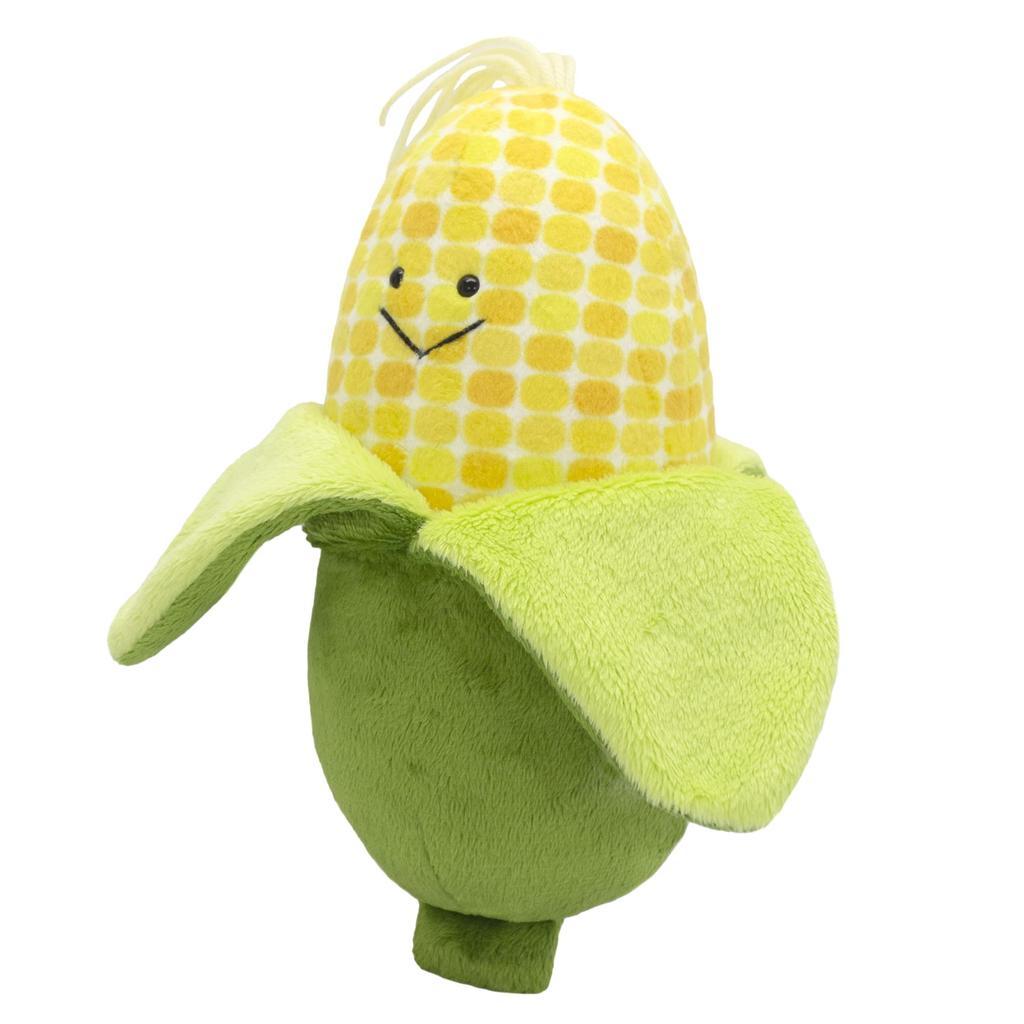 Yoshitoku Vegetable Friends Sweet Corn Plush Size 180256 Toy, H18.5cm,