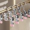 30pcs Double Clip Clothes Drying Hanger 360° Rotatable Storage Clips Pants Hanger  Laundry Hanger