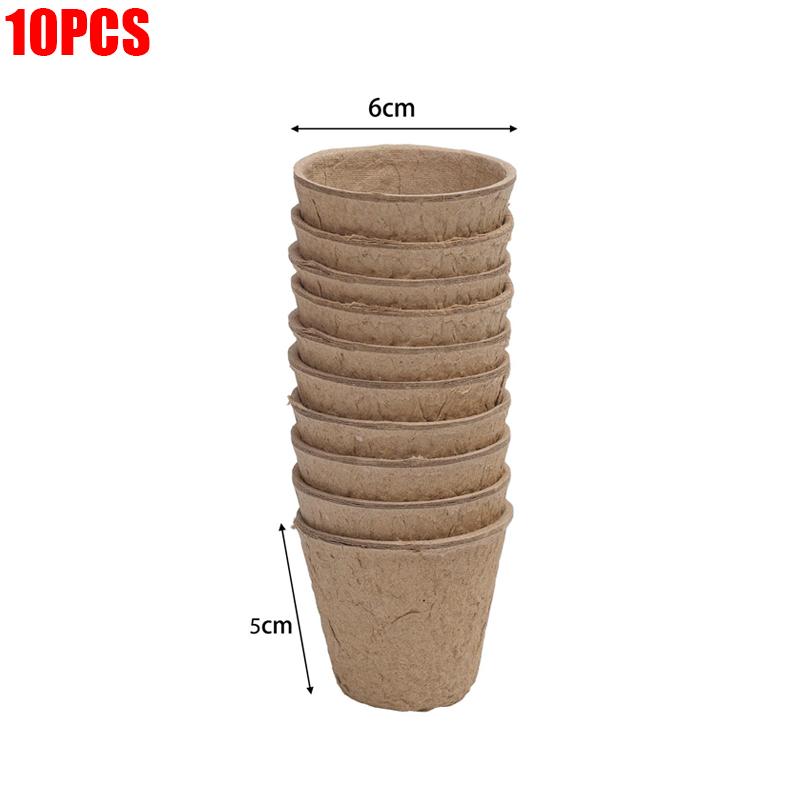 Biodegradable Seedlings Pots Garden Plant Nursery Pot with Drainage Holes Flower Vegetable Seed Starting Trays Gardening Tool