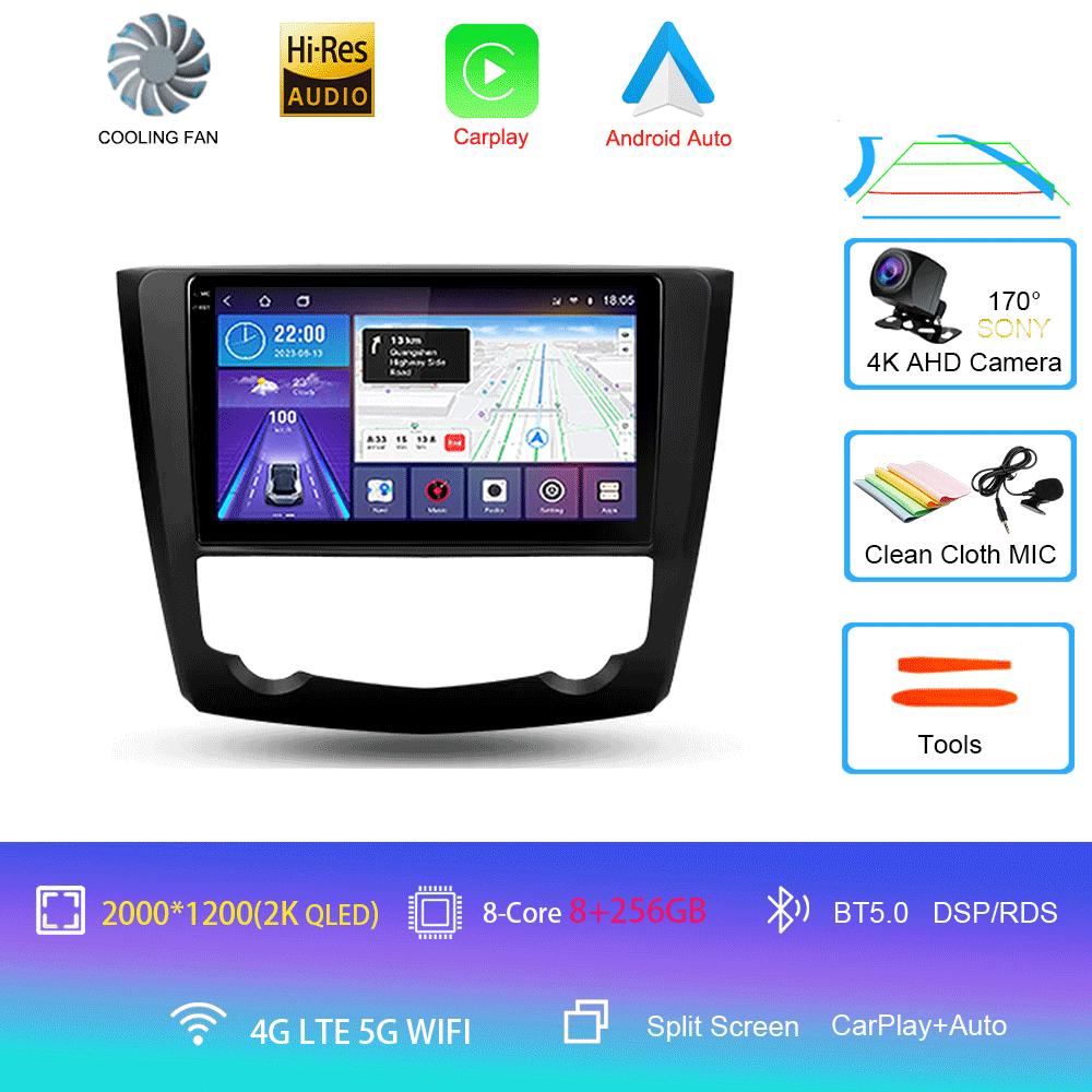 Radio Auto Android 14 Pentru Renault Kadjar 2015 - 2019 Navigare GPS Multimedia Player Video Stereo wifi+4G Carplay auto 2 DIN DVD