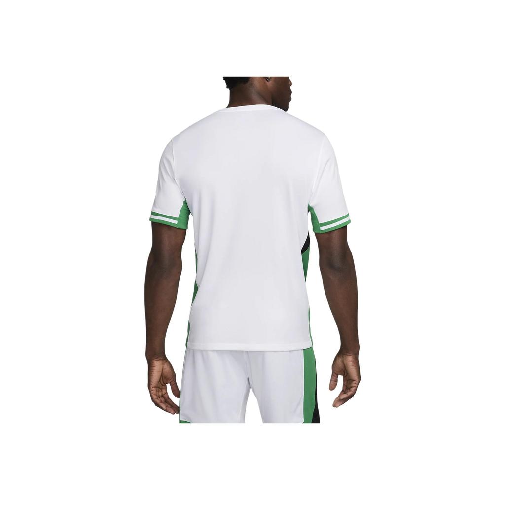 Nike Dri-Fit Nigeria Letter Print Pullover Casual Sport Short Sleeve Soccer Jersey Men Tops White FQ8837-100