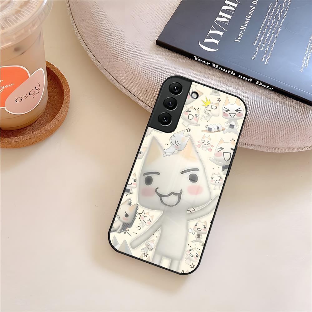 Cartoon Inoue Toro Cute Phone Case Glass For Samsung Galaxy S25 S23 S24 S21 S22 S20 Ultra Fe Plus A15 A14 Cover
