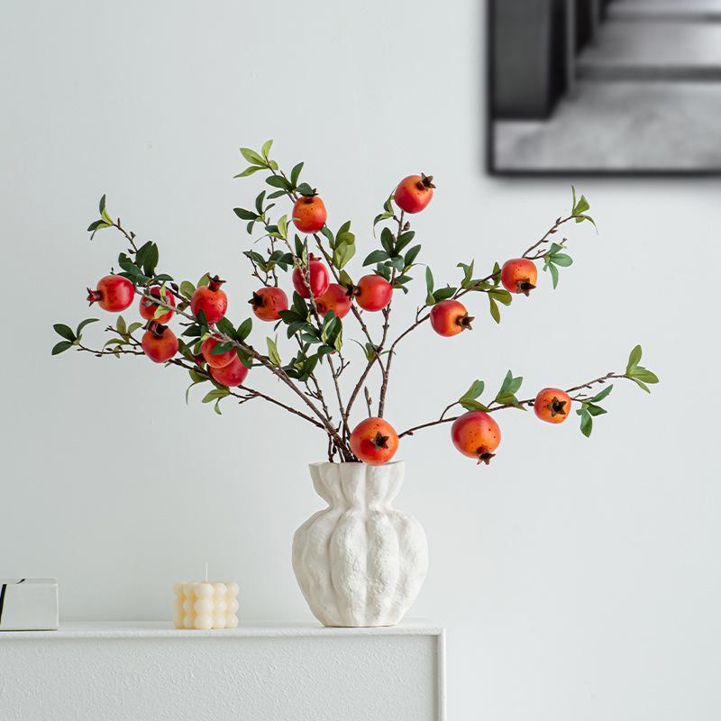 Nordic Simple Irregular White Shape Ceramic Vase Creative Home Dining Table Living Room Bedroom Dry Flower Decor Accessories 1Pc