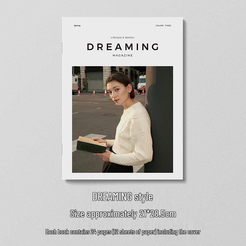 Minimalist English Magazine-Style Background Props for Live Broadcast & Street Photography, Model Room & Homestay Decor