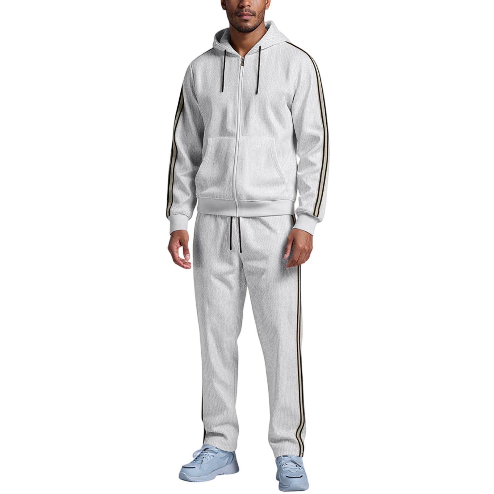 

Мужской Waverg Карман на молнии Отложной воротник Самосовершенствование Кардиган Куртка Комплект XL белый