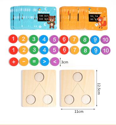 Çocuk Ahşap Sayı Ayrıştırma Toplama Çıkarma İşlemi Montessori Mantıksal Düşünme Eğitimi Matematik Eğitici Oyuncaklar