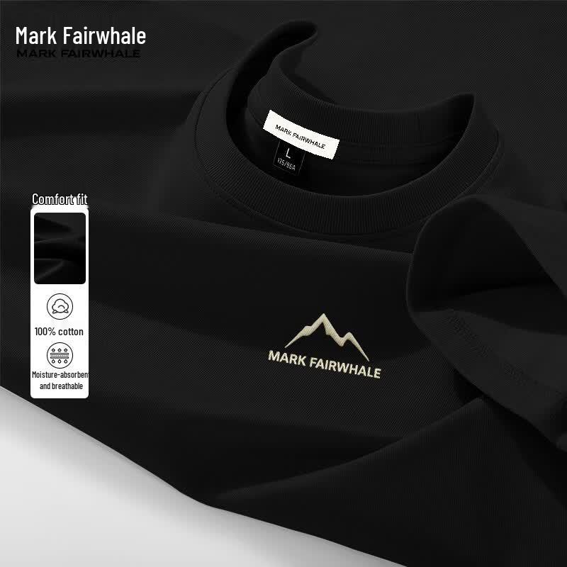 Mark Fairwhale Men's Loose Fit Cotton Graphic T-Shirt