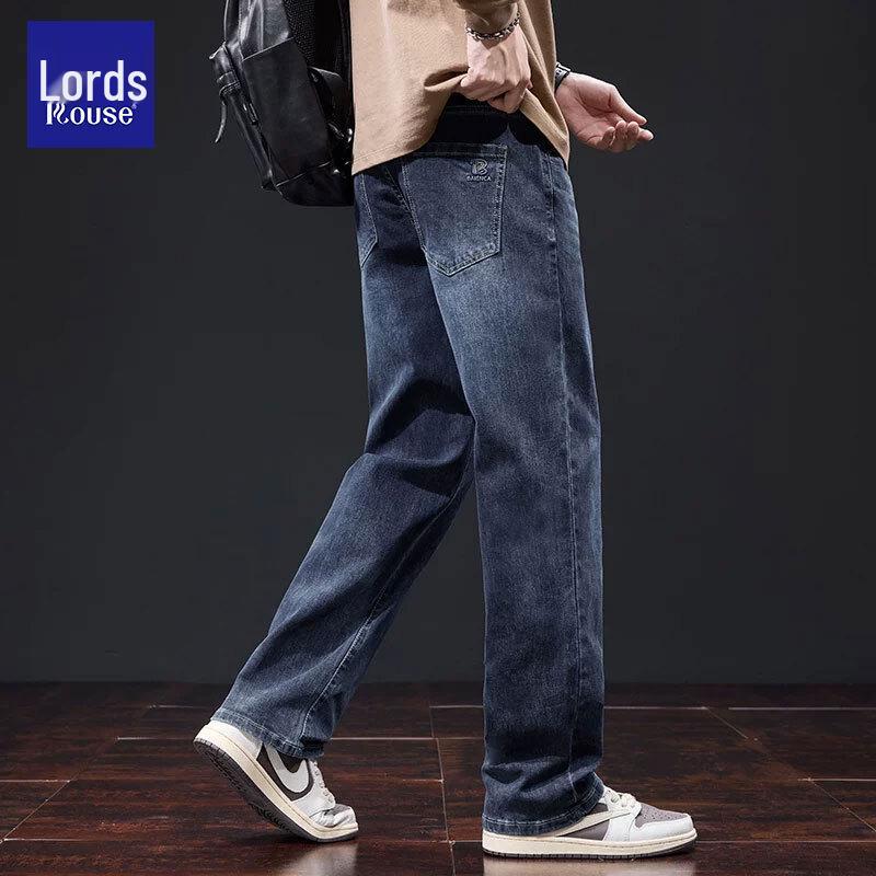 Loz 2026 Men's Elastic Slim-Fit Straight Leg Jeans