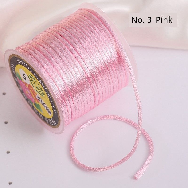 

Сделай сам Нет. 5 Браслетов на ногу плетеный красный шнур китайский узел No. 3-Pink