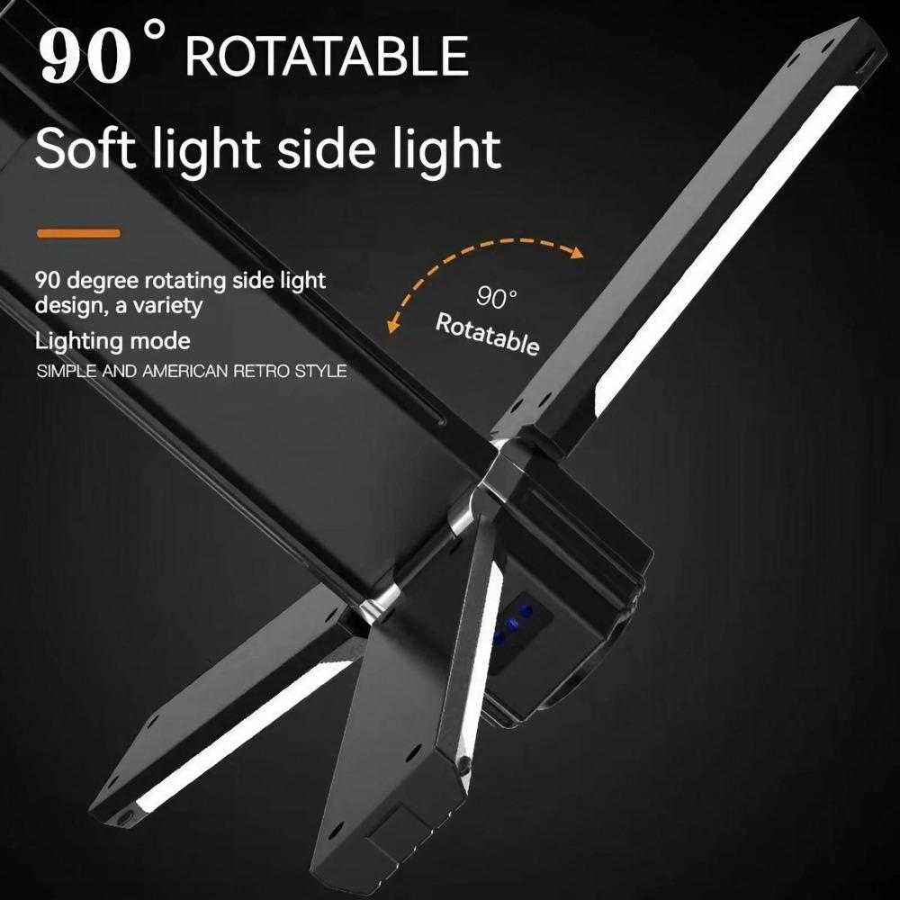 Rechargeable Camping Lantern Collapsible Waterproof Tent Light Power Bank Portable LED Flashlight for Hiking Fishing Floodlight