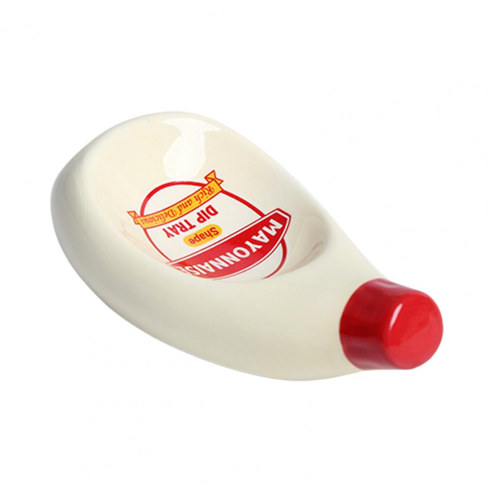 Dipping Tray Ceramic Sauce Plate Dipping Dish Tomato Ketchup Dipping Bowl Mini Soy Sauce Dish Dipping Bowl Kitchen Tableware