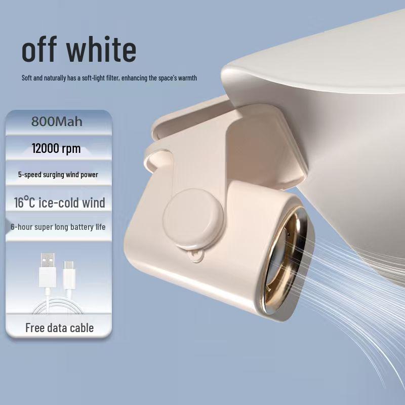 Portable High-Speed USB Rechargeable Silent Mini Fan with Digital Display