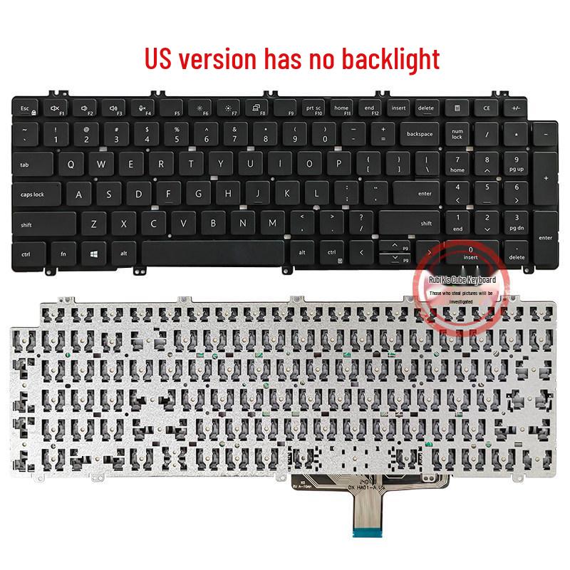 Compatible Keyboard for Dell Precision 3560, 3561, 3570, 3571, 3580 Laptops
