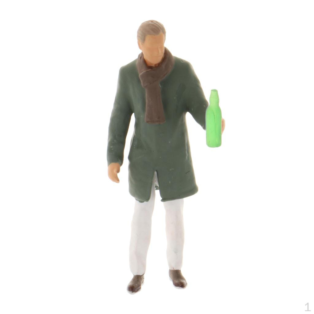 Модель 1/6, Люди, Игрушки, Дизайн Строительной Модели Drinking Man Green