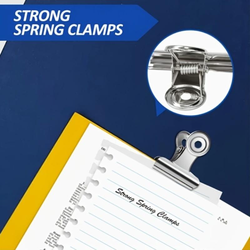 18pcs Large Clips, 6.1 cm White Clips, Suitable for Organizing Office Documents And School Financial Receipts