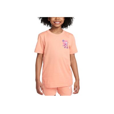 Sportswear Comfortable Round Neck Pullover Short Sleeve T-Shirt Kids Tops Beige Agate HQ3239-844