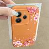 Sakura Blumenmuster Weiche Matte Hülle Für Xiaomi 13T Poco X7 X6 M6 Pro Redmi Note 14 13 Pro 12 11 TPU Ledertextur Stoßfest Schlanke Handyhülle