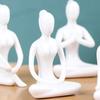 6 stylów Medytacja Joga Pose Statua Figurka Ceramiczna figura do jogi Ozdoba dekoracyjna