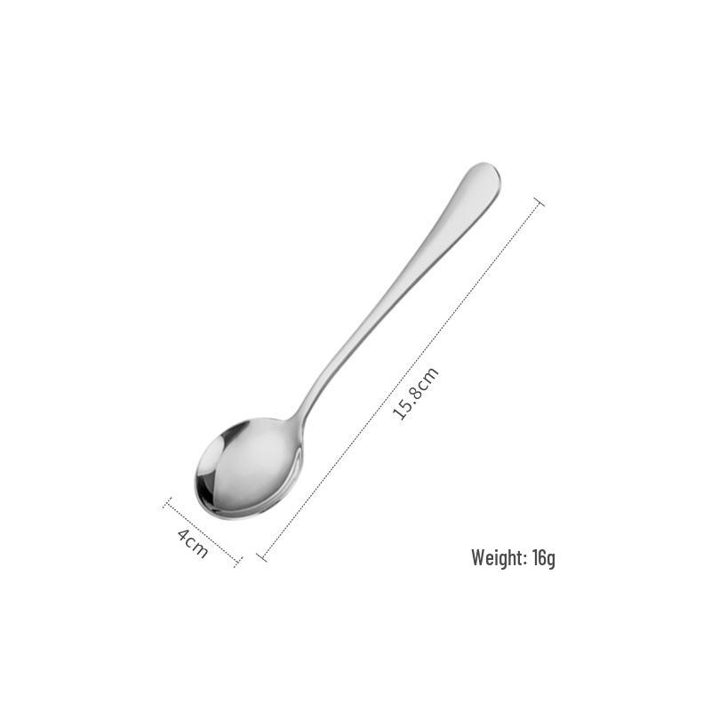 Korean Style Cute Watermelon Stainless Steel Long Handle Spoon