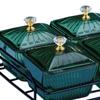 Divided Serving Dishes Appetizer Tray Caddy Platter Desserts Plate Dried Fruit