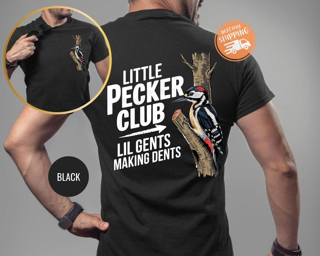 Little Pecker Club Shirt Fashion Top Sports Casual Loose T-Shirt Oversized T-Shirt Streetwear Printed Cotton Clothing Unisex