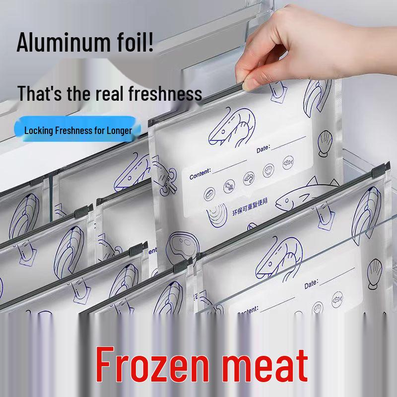 Reusable Food-Grade Aluminum Foil Vacuum Seal Bags for Meat Storage In Refrigerator