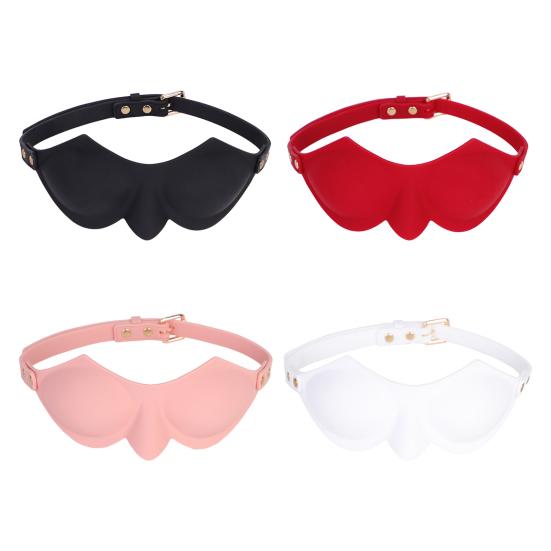 BDSM Silicone Blindfold with Adjustable Strap Light-Blocking Eye Mask for Sensory Play Intimate Games Soft Discreet Adult Toy for Couples' Roleplay