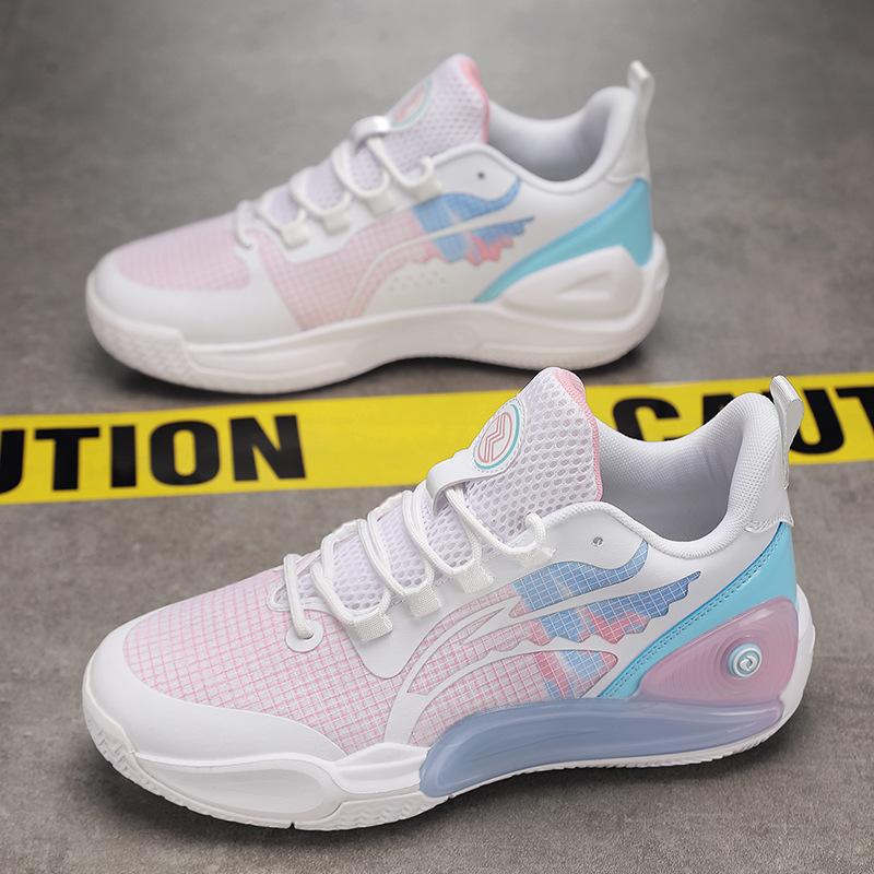 

Баскетбольные кроссовки профессионального качества новая спортивная мужская обувь 2025 для улицы весна и осень сетчатые дышащие трендовые кроссовки для бега 45