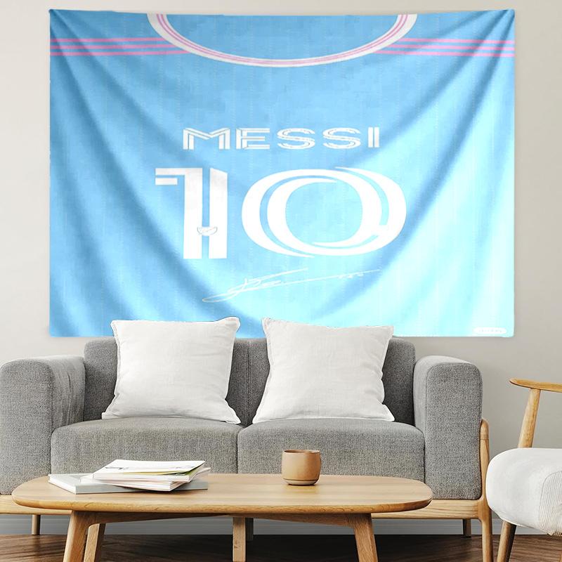 Lionel Messi Print Tapestry, Lightweight Wall Hanging, for Bedroom, Dorm, Living Room, Home Art Decor - Birthday Christmas Gift for Friends