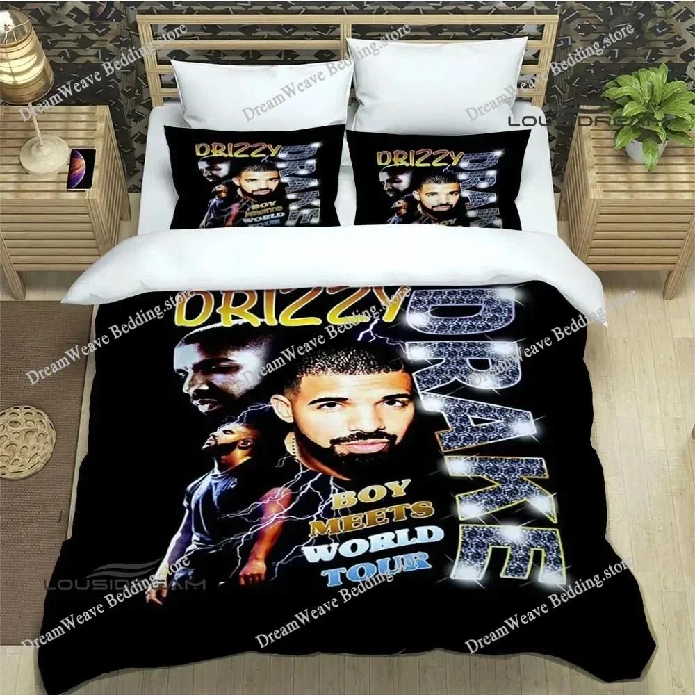 Rapper Drake 3D Printed Bedding Sets Exquisite Bed Supplies Set Duvet Cover Bed Comforter Set Bedding Set Luxury Birthday Gift96