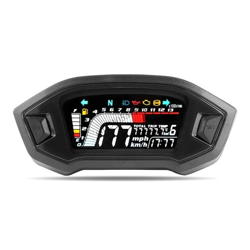 

090E Professional Digital Motorcycle Speedometer Odometer Motorcycle GaugeS Water Temperature Gauges fitting for MSX125