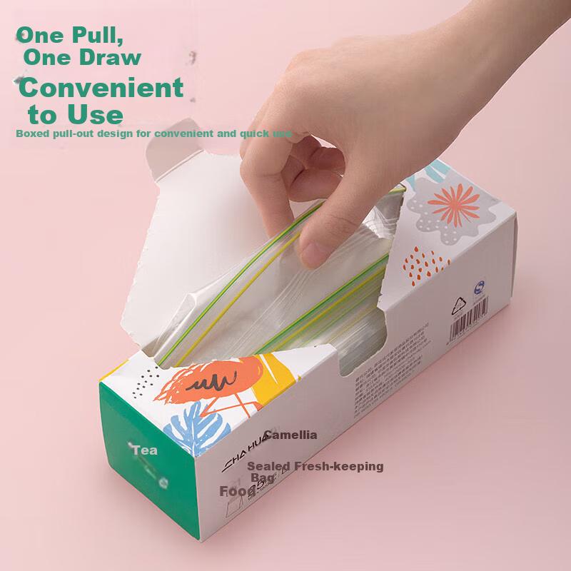 Sealing Bags, Thickened Double-Ribbed Airtight Bags, Food-Grade Preservation Bags, Refrigerator Storage Self-Sealing Bags, Combination Pack, 70 Pieces