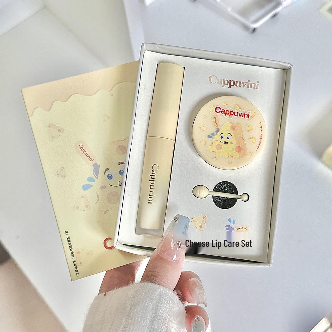 Cappuvini ZhiZhiLao Moisturizing Lip Care Set - Exfoliating Lip Balm & Lip Mask