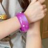 Star Mermaid Tail Deocr Women Wide Bracelet Resin Smudging Retro Hand Ring  Girls