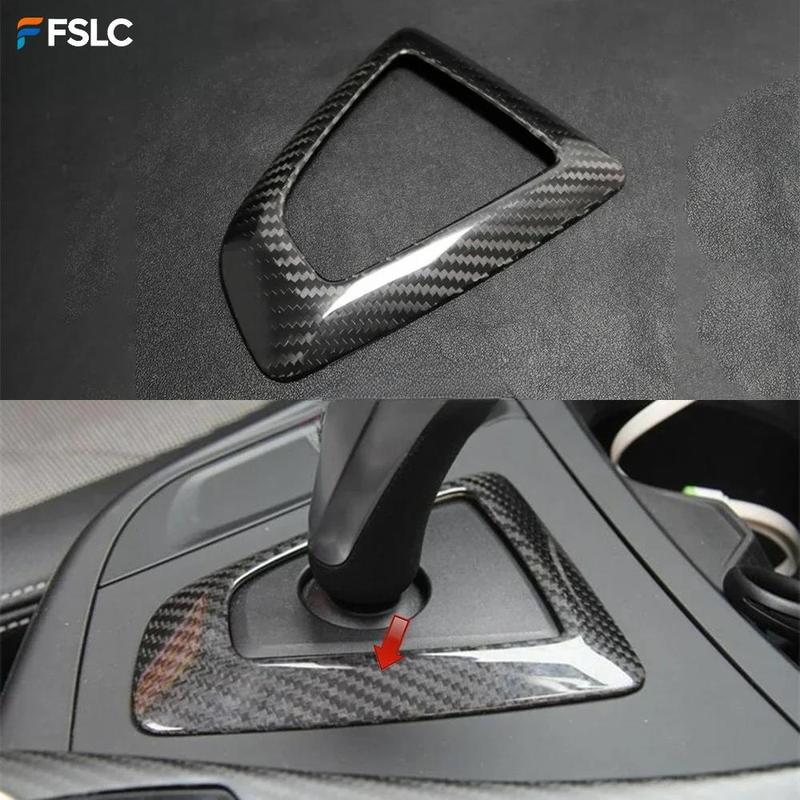 LHD RHD Carbon Fiber For BMW 1 2 3 4 Series F20 F22 F23 F30 F31 F34 F32 F33 Car Console Gear Shift Panel Cover Trim