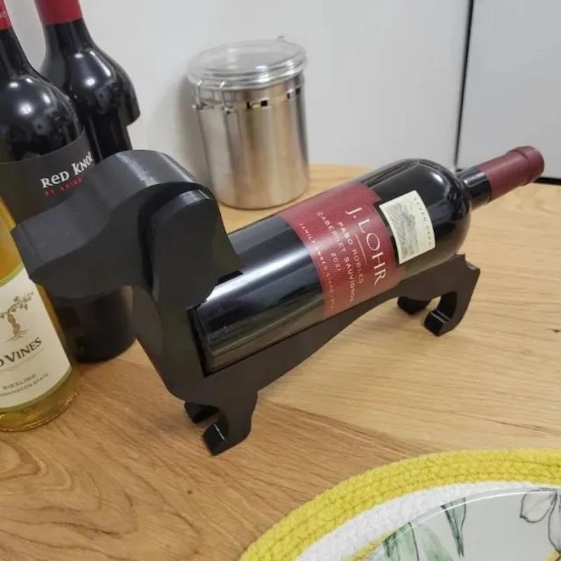 Personalized Creative Decoration Sausage Dog Red Wine Bottle Holder Adds Fun To Your Home Bar
