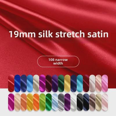 Huahong 19 Momme Zijde Stretch Satijn Stof voor High-end Kleding en Pyjama's