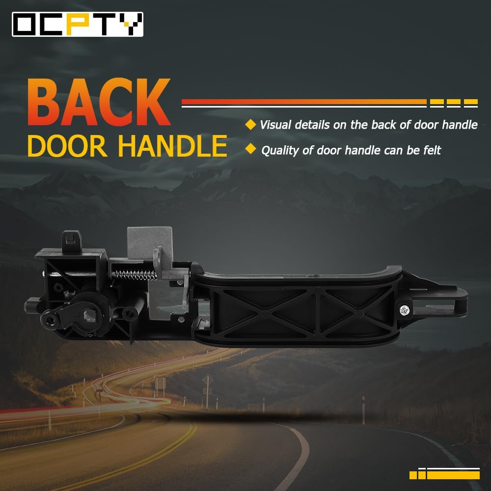 OCPTY Door Handle Exterior Front Driver Left Side Replacement fit 2002-2007 for Ford Focus Black Handle Replace OE 6S4Z-5426685-C 6S43-A224A37AC
