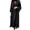 New Middle East Robe Patchwork Applique Dubai Elegant Cardigan Dress Decal Cardigan Robe