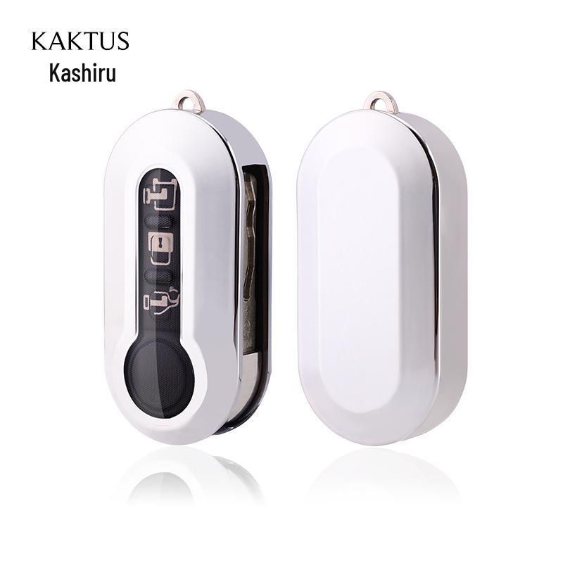 KAKTUS TPU Car Key Case for Fiat Bravo & Fiat 500 – Full Coverage Protective Cover
